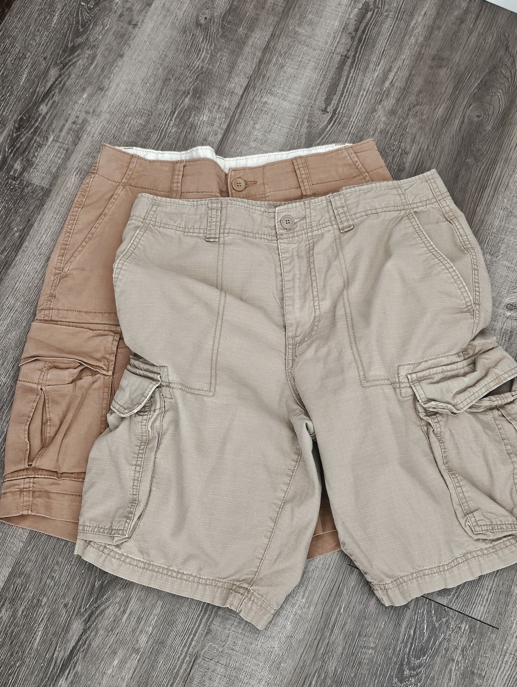 Mens (2) Bundle Cargo Shorts Size 32